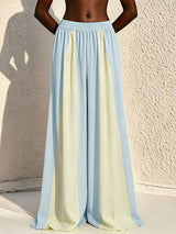 Men's Avant-Garde Tri-Color Block Flowing Palazzo Pant SKUL60084