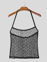 Mens Sheer Mesh Hollow Out Tank SKUL10772