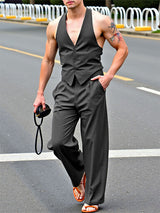 Men's Striped Casual Two Pieces Outfit SKUL21013