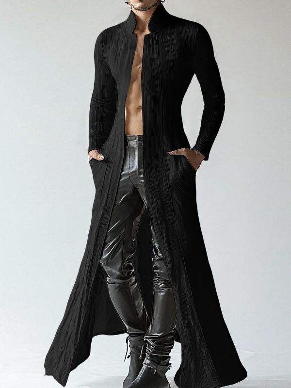 Men's Deconstructed Textured Long Sleeve Cardigan SKUL29744