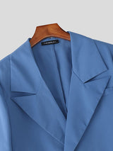 Men's Solid Color Casual Two Pieces Outfit SKUL44011