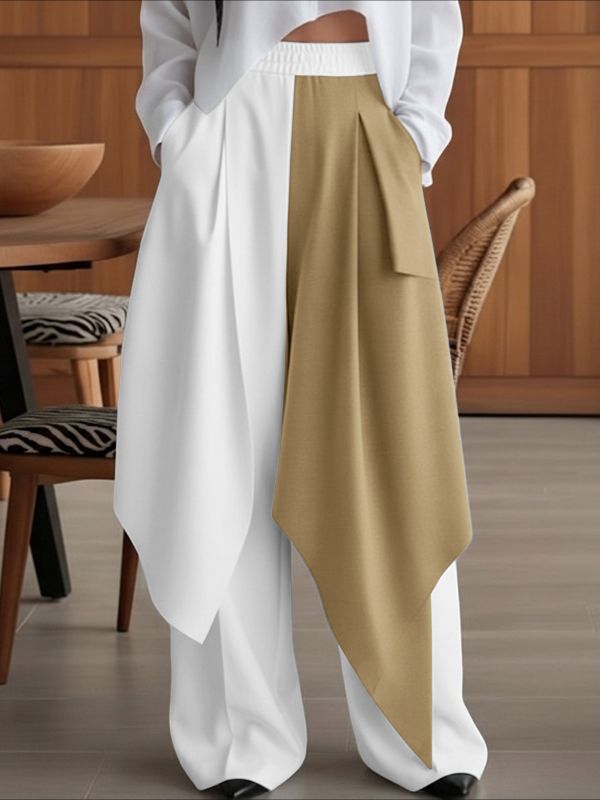 Men's Deconstructed Contrast Flap Patchwork Pant SKUL53023