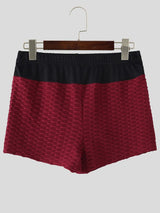 Men's High-Waisted Honeycomb Textured Scrunch Butt Short SKUL71248