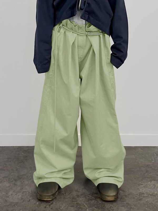 Men's Deconstructed Ruffle Edge Lace Up Pant SKUL45379