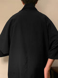 Mens Solid Cowl Neck Short Sleeve T-Shirt SKUK10612