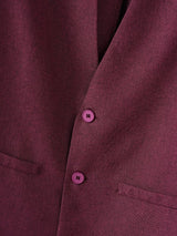 Men's Solid Casual Blazer Two Pieces Outfit SKUL34974