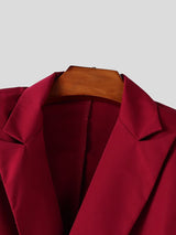 Men's Deconstructed Wide Shoulder Tail Casual Blazer SKUL41340