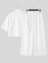 Men's Avant-Garde Deconstructed Crop Two Pieces Outfit SKUL61173