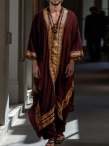 Men's Hawaiian Print Casual Robe SKUL26172