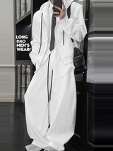 Men's High Street Loose Hooded Two Pieces Outfit SKUL35304