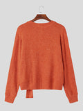 Mens Irregular Design Knit Pullover Sweater SKUK41238