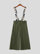 Men's Japanese Workwear High Waist Detachable Suspender Jumpsuit SKUL63182
