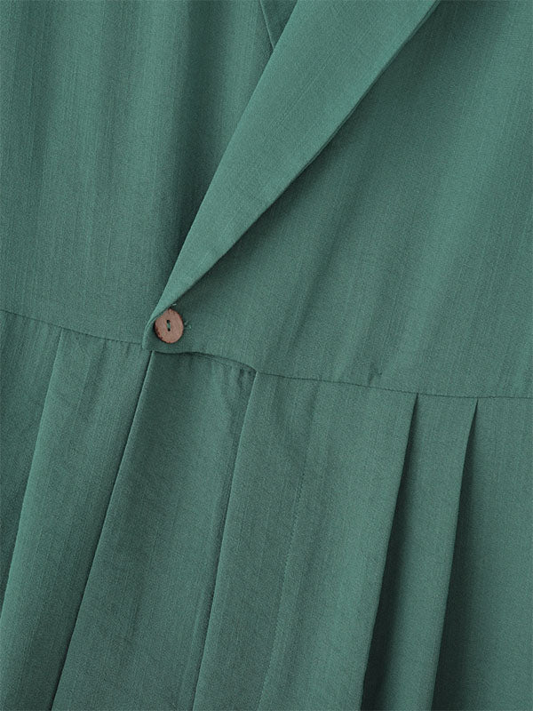 Men's Solid Color Casual Long Sleeve Jumpsuit SKUL28178