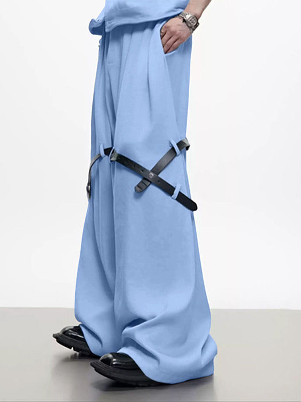 Men's Belt Patchwork Casual Pant SKUL28167