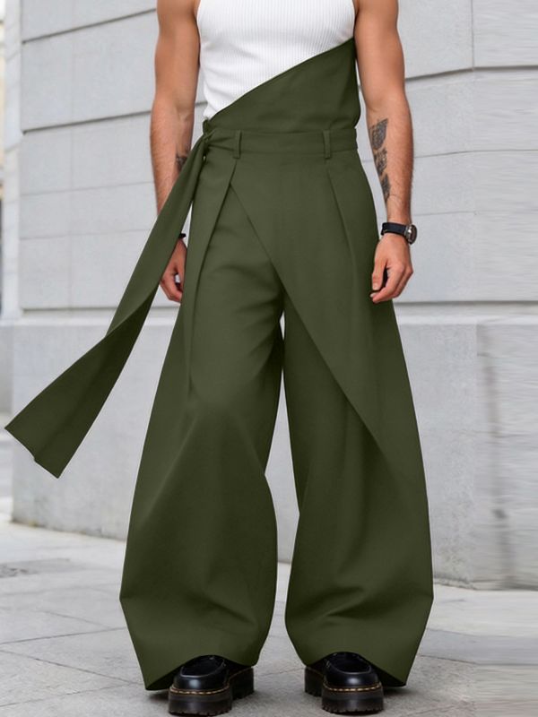 Men's Avant-Garde Asymmetric High Waist Pant SKUL57872