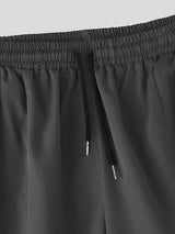 Mens Solid Color Wide-Leg Casual Pant SKUL17856