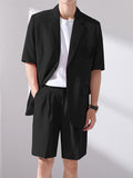Mens Solid Blazer Two Pieces Outfits SKUK19738
