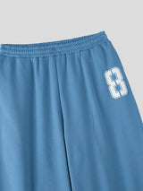 Men's Number 8 Print Casual Pant SKUL49939