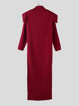 Men's Deconstructed Wide Shoulder Tail Casual Blazer SKUL41340