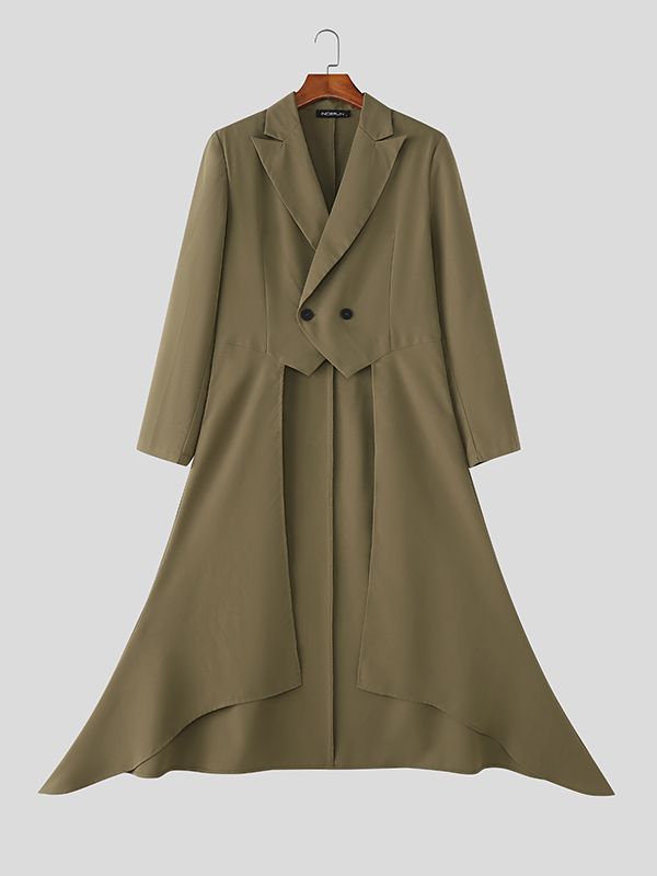 Men's Deconstructed Asymmetric Hem Casual Blazer SKUL41338