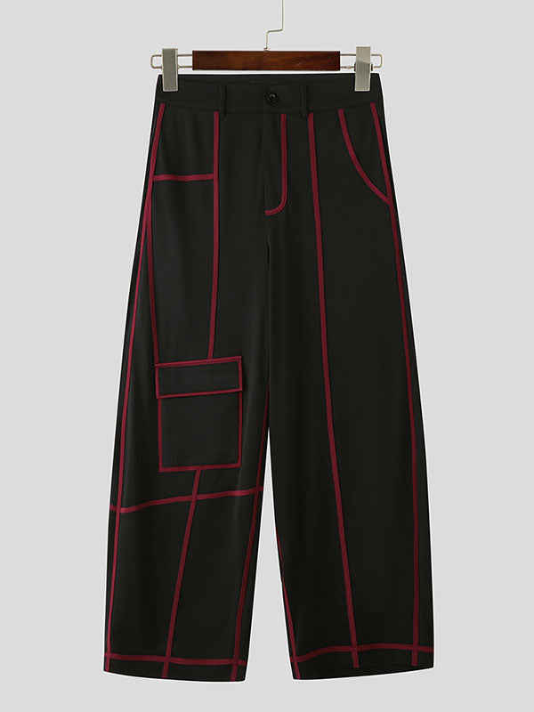 Men's Bold Stripe Colorblock Loose Pant SKUL21119