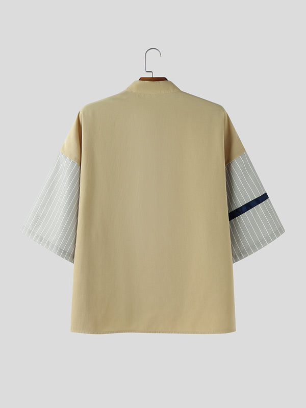 Men's Contrast Stripe Long Sleeve Shirt SKUL29583