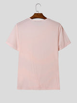 Men's Avant-Garde Deconstructed Bandage-Wrap Body-Con T-shirt SKUL62026