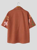 Men's Floral Print Short Sleeve Shirt SKUL17944