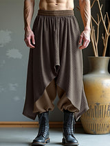 Men's Solid Color Textured Casual Pant SKUL15369