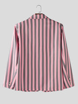 Men's Stripe Contrast Casual Long Sleeve Blazer SKUL29672