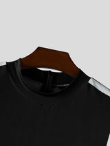 Men's Colorblock Short Sleeve Bodysuit SKUL22192