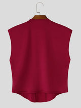 Men's V-Neck Tailored Structural Corset Tank SKUL63908