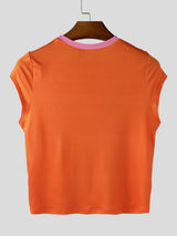 Men's Cartoon Print Cropped Slim Fit Tank SKUL20227