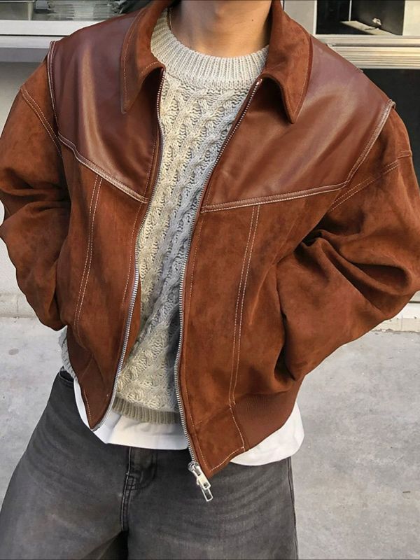 Men's Solid Color Casual Long Sleeve Jacket SKUL35103