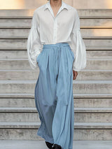 Men's Sheer Drawstring Loose Two Pieces Outfit SKUL36531