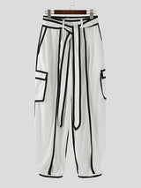 Men's Bold Stripe Colorblock Corduroy Pant SKUL24231