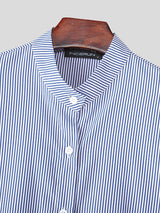Men's Deconstructed Striped Long Sleeve Shirt SKUL35267