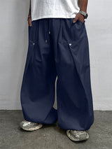 Men's Solid Wide Leg Casual Pant SKUL28238