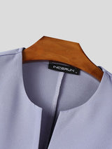 Men's Solid Casual Two Pieces Outfit SKUL36397