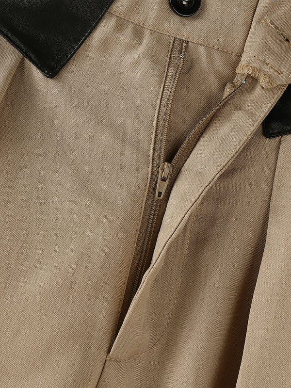 Men's Pleated Wide Leg Casual Pant SKUL29773