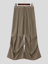 Mens Solid Color Textured Loose Pant SKUL15193