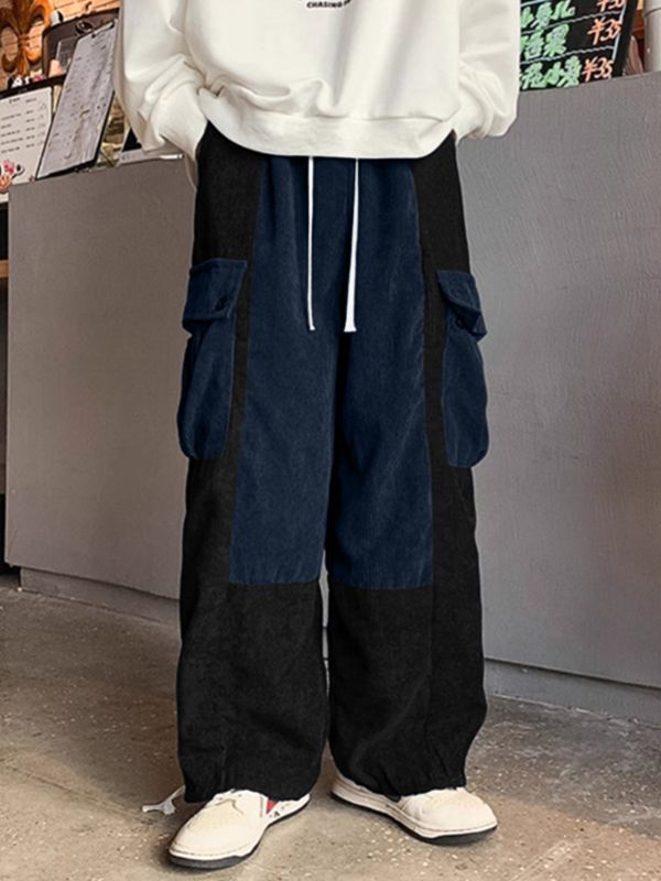 Men's Colorblock Patchwork Casual Pant SKUL30672