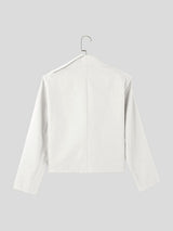 Mens Solid Color Asymmetrical Long Sleeve Blazer SKUK94589