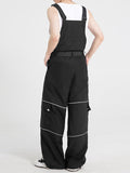 Mens Contrast Piped Buckle Strap Cargo Overall SKUK14319