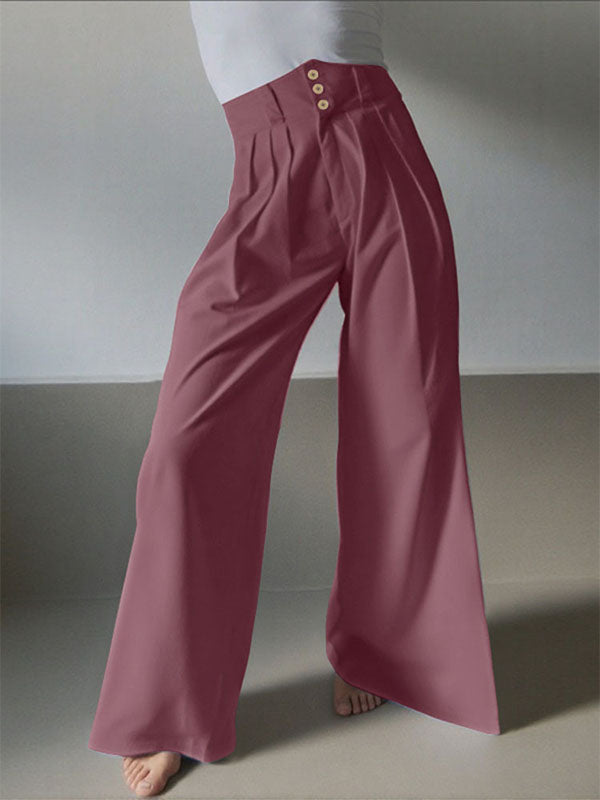 Mens Solid Color High-Waisted Casual Pant SKUL18616