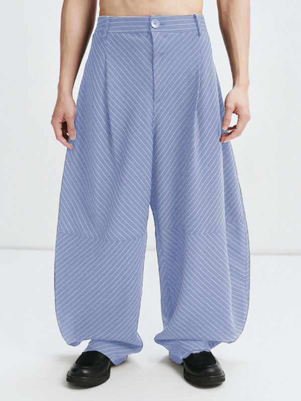 Men's Deconstructed Striped Curved Blade Pant SKUL47676