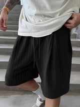 Men's Textured Vertical Stripe Corduroy Short SKUL25717