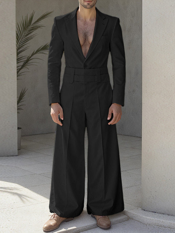 Men's Deconstructed High Waist Casual Two Pieces Outfit SKUL27421