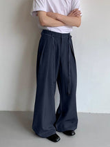 Men's Solid Wide Leg Casual Pant SKUL35234