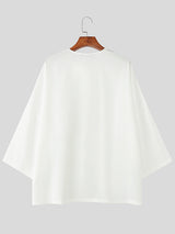 Men's Striped Loose Long Sleeve Shirt SKUL28487